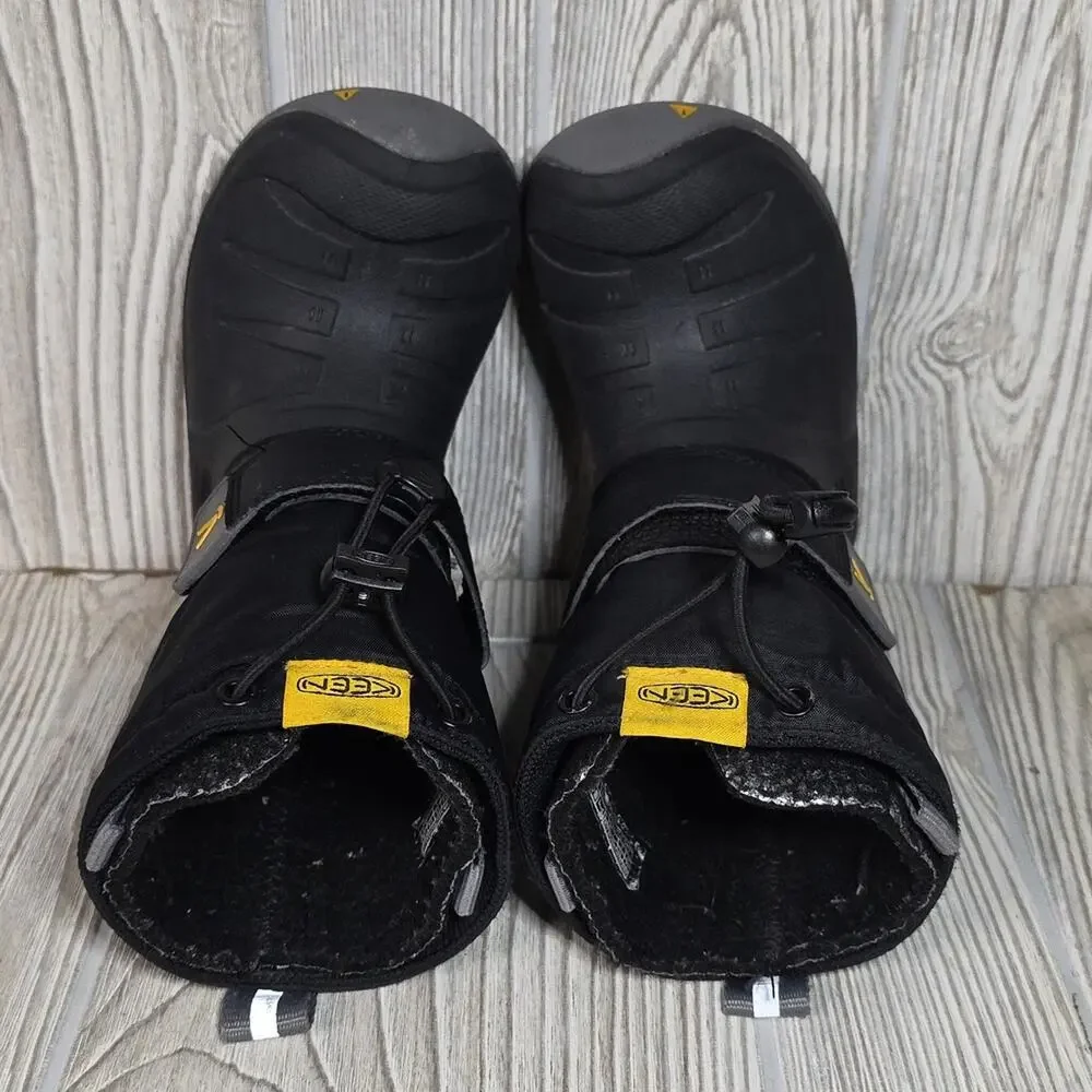 KEEN Lumi II Waterproof Insulated Black Snow Boots Kids Toddler Size 8